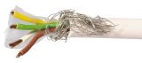 Data control communication cable, 4x0.14mm2, copper, white, shielded, LIYCY