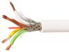 Комуникационен кабел за контрол на данни, 4x0.35mm2, мед, бял, екраниран, LIYCY
