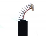 Carbon Graphite Brush SG-99-010-88 18x6.3x11mm, central shunt spring with button cap Ф8mm