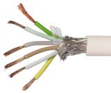Комуникационен кабел за контрол на данни, 6x0.34mm2, мед, сив, екраниран, LIYCY