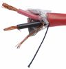 Data control communication cable, fire, 2x1mm2, copper, red, shielded, JY (L) Y
