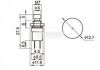 Бутонен превключвател, бутон, OFF-(ON), отвор ф7, 2A/250VAC, SPST - 2
