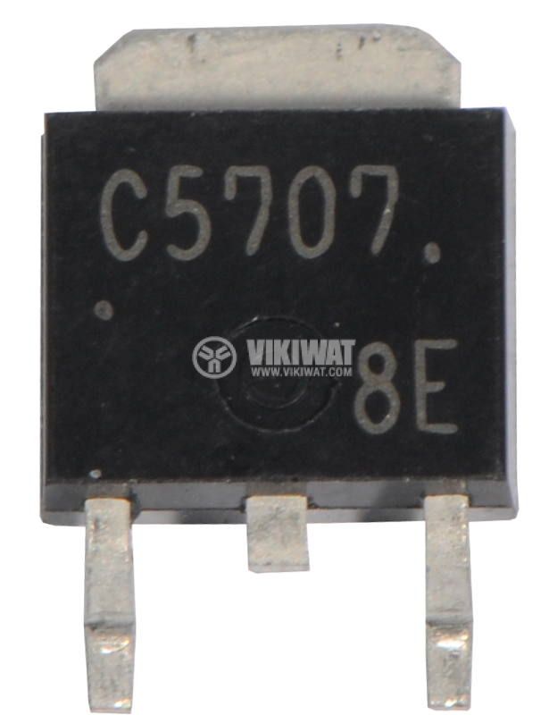 Transistor 2SC5707, NPN, 80 V, 8 A, 330 MHz, 15 W, TO252/TP-3 - 1