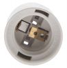Lamp socket, white, pendant mounting, E27, bakelite - 3