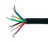 Data control communication cable, audio, RCA, 6x0.5mm2, copper, black
