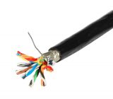 Комуникационен кабел за контрол на данни, 29x0.29mm2, мед, черен, екраниран, КГВЕШ