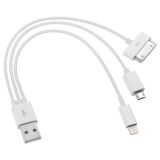 Adapter cable USB 2.0 to 1 x iPhone 4, 1 x iPhone 5, 1 x micro USB