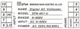 Digital voltmeter, 0-600V AC, SFD-48X1-U - 4 - Vikiwat Digital voltmeter, 0-600V AC, SFD-48X1-U - 4