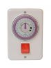 Electric switch for boilers, with timer, 16A, 250VAC, built in mounting, with light indication  - 1