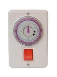 Electric switch for boilers, with timer, 16A, 250VAC, built in mounting, with light indication 