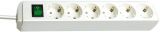 6-way Power Strip, 1.5m cable, with switch, white, Eco-Line, Brennenstuhl, 1159520015