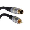 Cable, HQSS2525 / 5, SVHS 4pin M-RCA M, 5 m - 2 - Vikiwat Cable, HQSS2525 / 5, SVHS 4pin M-RCA M, 5 m - 2