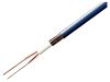 Conductor, microphone, audio, stereo, 2x0.35mm2, PVC insulation, copper, blue, shielded, balanced
