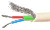 Data control communication cable, audio system, 2x0.75mm2, aluminium (CCA), white, shielded
