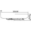 LED плафон JADE, 30W, квадрат, 220VAC, 2060lm, 6500K, студенобял, IP44, влагозащитен, BH15-03230 - 2 - Викиват LED плафон JADE, 30W, квадрат, 220VAC, 2060lm, 6500K, студенобял, IP44, влагозащитен, BH15-03230 - 2