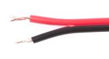 Speaker cable, 2x0.15mm2, Cu/aluminium (CCA), black/red