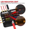 Car fuse holder with cover, 6 sockets, LED indication - 4