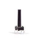 Микробутон, 6x6x15 mm, SPST, OFF-(ON), THT, TACTM-619P-F