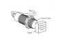Capacitive Sensor M30x80mm 6-36 VDC, NPN, NO + NC, range 15mm, non-shielded - 3 - Vikiwat Capacitive Sensor M30x80mm 6-36 VDC, NPN, NO + NC, range 15mm, non-shielded - 3