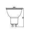 LED spotlight, BA24-00751, 7W, GU10, 220VAC, 4000K - 4