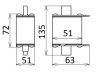 Fuse ВП-21 160A 500V gT knifeblade - 3 - Vikiwat Fuse ВП-21 160A 500V gT knifeblade - 3