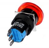 Бутон светещ тип RAFI SDL16-11МD 24VAC/DC SPDT - NO+NC червен - 3 - Викиват Бутон светещ тип RAFI SDL16-11МD 24VAC/DC SPDT - NO+NC червен - 3