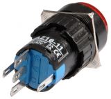 Бутон светещ тип RAFI LAZ16-11 24VAC/DC SPDT - NO+NC червен - 3 - Викиват Бутон светещ тип RAFI LAZ16-11 24VAC/DC SPDT - NO+NC червен - 3