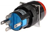 Бутон светещ тип RAFI LA139S-11ADT 24VAC/DC SPDT - NO+NC червен - 3 - Викиват Бутон светещ тип RAFI LA139S-11ADT 24VAC/DC SPDT - NO+NC червен - 3
