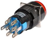 Бутон светещ тип RAFI LA139S-22AD 24VAC/DC 2PDT - 2NO+2NC червен - 2 - Викиват Бутон светещ тип RAFI LA139S-22AD 24VAC/DC 2PDT - 2NO+2NC червен - 2