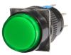 Button Light Switch type RAFI LA139S-22AD 24VAC/DC 2PDT - 2NO+2NC green - 2