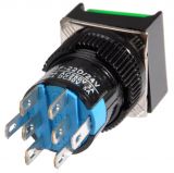 Бутон светещ тип RAFI LA139F-22D 24VAC/DC 2PDT - 2NO+2NC зелен - 3 - Викиват Бутон светещ тип RAFI LA139F-22D 24VAC/DC 2PDT - 2NO+2NC зелен - 3