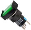 Button Light Switch type RAFI LA139S-11CFDT 24VAC/DC SPDT - NO+NC green - 1