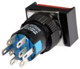 Бутон светещ тип RAFI LA139S-22CFD 24VAC/DC 2PDT - 2NO+2NC червен - 3 - Викиват Бутон светещ тип RAFI LA139S-22CFD 24VAC/DC 2PDT - 2NO+2NC червен - 3