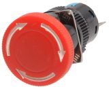 Бутон тип RAFI SDL16-11ZS 24VAC/DC SPDT - NO+NC червен - 2 - Викиват Бутон тип RAFI SDL16-11ZS 24VAC/DC SPDT - NO+NC червен - 2