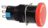 Бутон тип RAFI SDL16-11ZS 24VAC/DC SPDT - NO+NC червен - 3 - Викиват Бутон тип RAFI SDL16-11ZS 24VAC/DC SPDT - NO+NC червен - 3