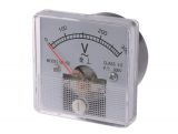 Analogue panel voltmeter SF-50, 300 V, AC, self-contained, 50x50 mm