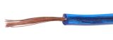 Power conductor, for audio/video signal, 1x0.25mm2, aluminum (CCA), blue, silicon rubber (SiR)