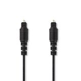 Оптичен кабел TosLink/M - TosLink/M, 5m, черен, PVC, CAGP25000BK50, NEDIS