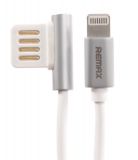 Кабел за телефон Lightning към USB, 1m, бял, REMAX