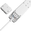 6-Way Power Extension, 3m cable, white, Braytron, BY72-00063
 - 3