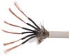 Data control communication cable, 3x2x0.25mm2, copper, white, shielded, LIYCY
