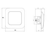 Single Electric Switch 250 VAC, 16A, LEXA P-RK1, white, single - 2 - Vikiwat Single Electric Switch 250 VAC, 16A, LEXA P-RK1, white, single - 2