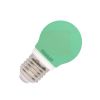 LED лампа 1W, E27, 220VAC, мини сфера, зелена, BA70-0124 - 1 - Викиват LED лампа 1W, E27, 220VAC, мини сфера, зелена, BA70-0124 - 1