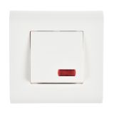 Electric switch for boilers, 32A, 250VAC, built in mounting, with light indication