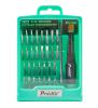 Screwdriver set 31pcs. with two-component handle with rotating head - 1