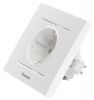 Power electrical socket, Panasonic, 16A, 250VAC, white, build-in, schuko - 4