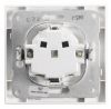 Power electrical socket, Panasonic, 16A, 250VAC, white, build-in, schuko - 5