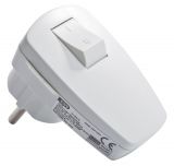 Plug with Schuko type, white, 220VAC, 16A, PVC - 1 - Vikiwat Plug with Schuko type, white, 220VAC, 16A, PVC - 1