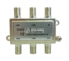 4 WAY UNBALANCED TAP FC-4MTAP-KN 5 - 1000 MHz