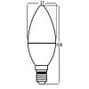 Braytron LED bulbs with E14 base, 5 W power consumption and C37 shape  - 5